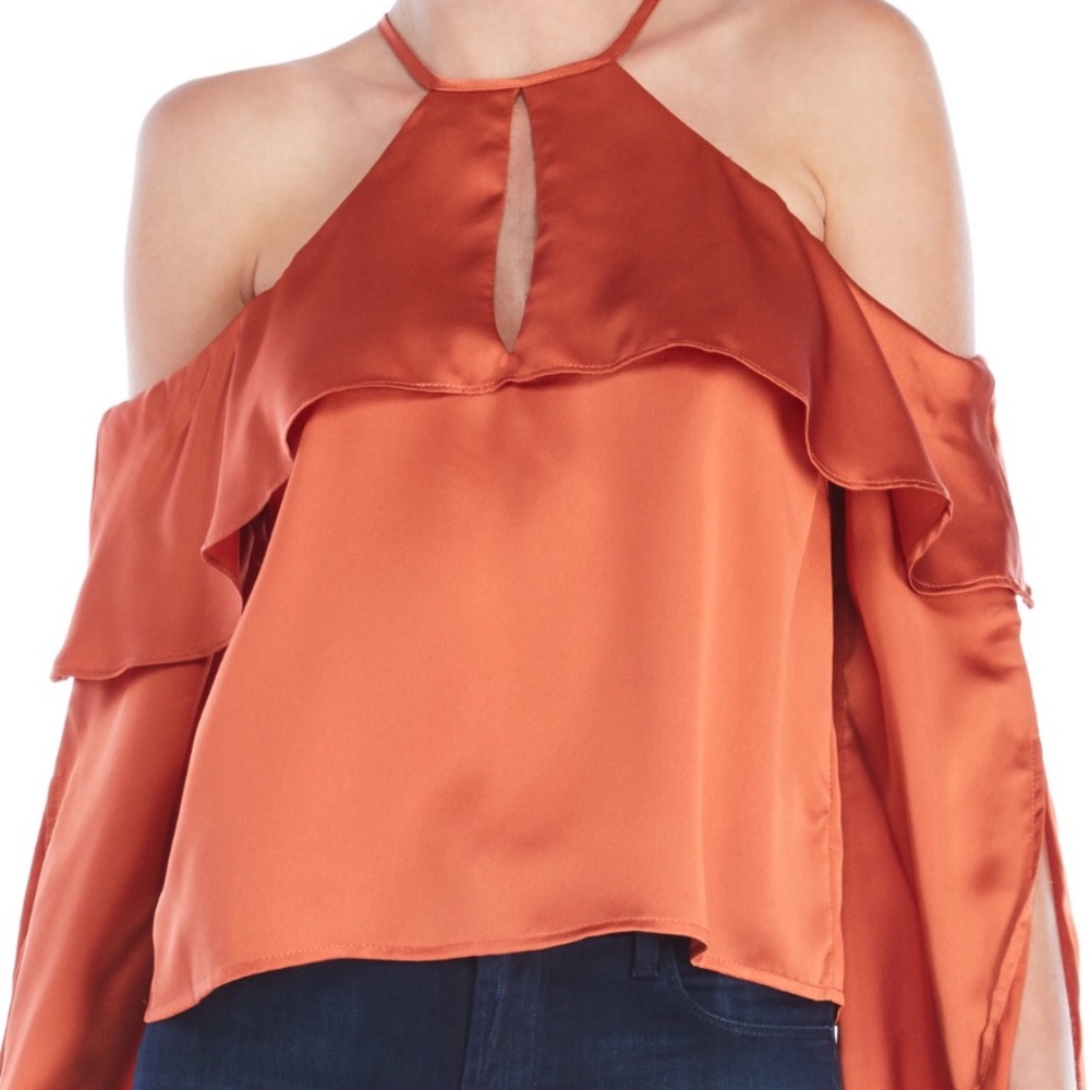 Medium bronze,orange top